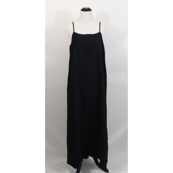 URBAN RESEARCH DOORS Sz 1 One Size Navy Linen Tank Maxi Dress - Picture 1 of 7